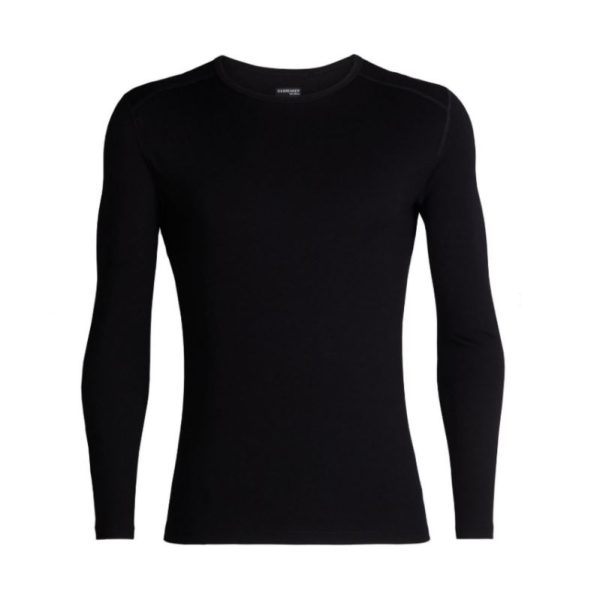 Icebreaker Men's 260 Tech Long Sleeve Crewe Black