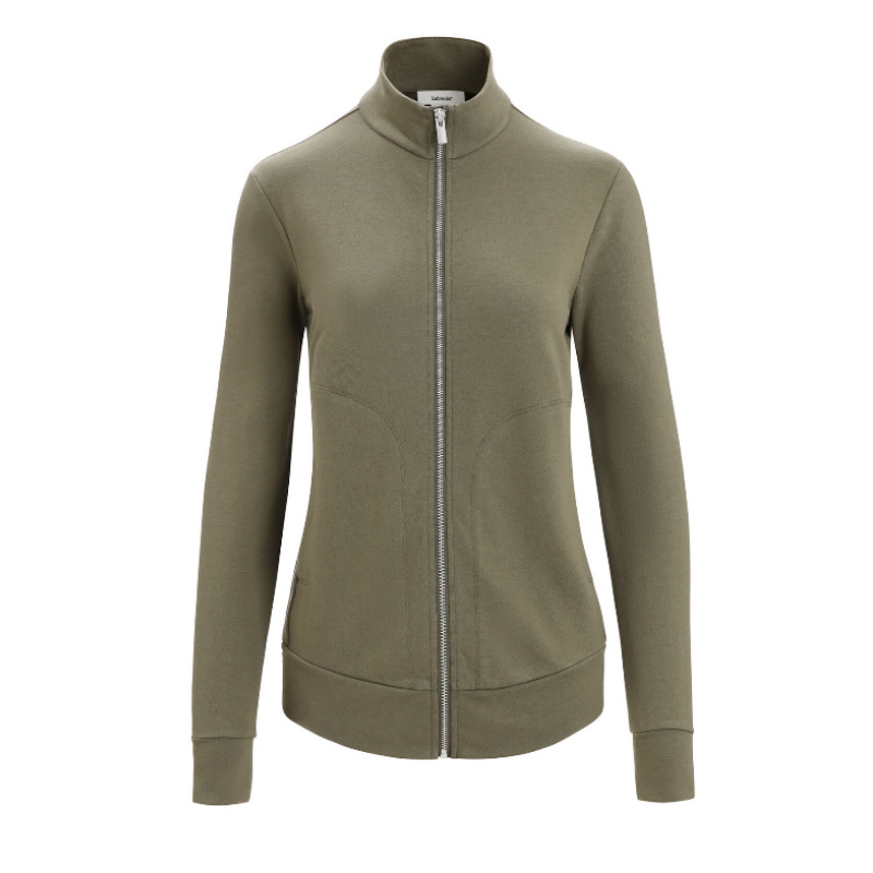 Icebreaker Women’s Central Classic Long Sleeve Zip Loden SALE RRP $179. ...