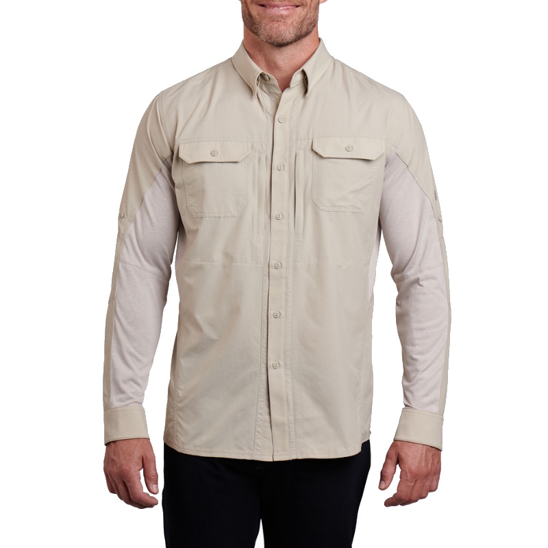 Kuhl Men’s Airspeed Long Sleeve Shirt Light Khaki – Lone Dingo