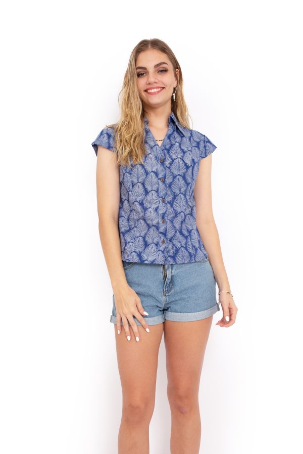 OM Sumi Top Cobalt Palms - Image 2
