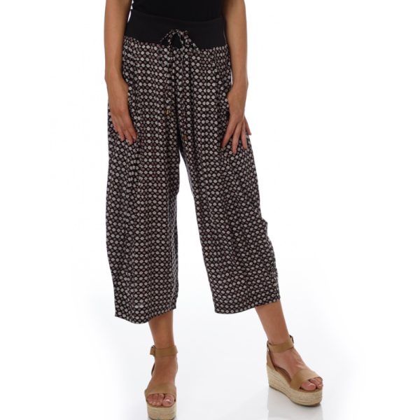 OM Yoga Pants Black Mosaic