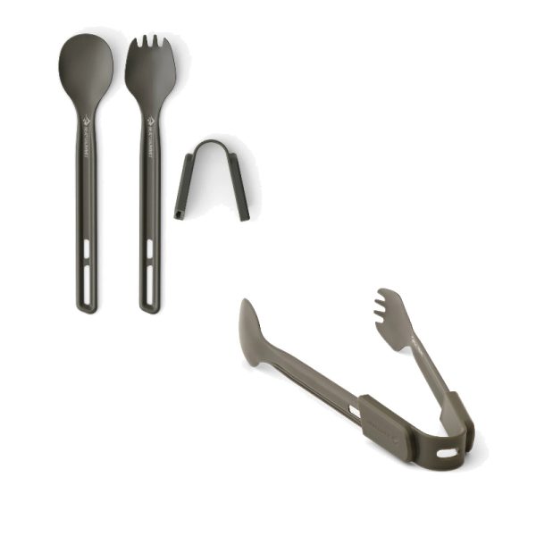 Sea to Summit Frontier UL Cutlery Set  2 Piece Long Handle Spoon and Spork