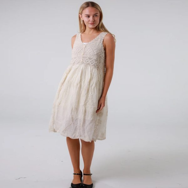 Isa Belle Dress Cream