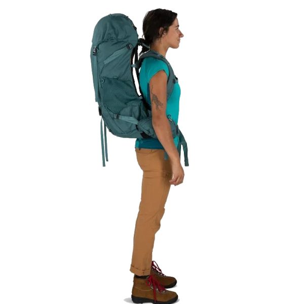 Osprey Women's Renn 50L Cascade Blue Melon Orange - Image 5