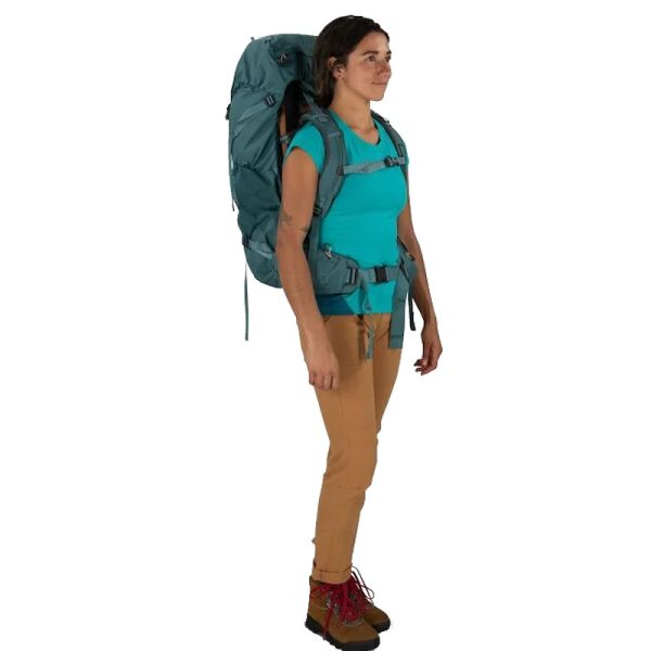 Osprey Women's Renn 50L Cascade Blue Melon Orange - Image 4