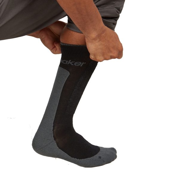 Icebreaker Men's Hike + Medium Crew Socks Black Obsidian - Image 3