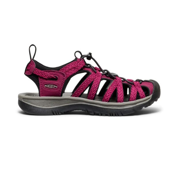 Keen Women's Whisper Sandals Beaujolais Black