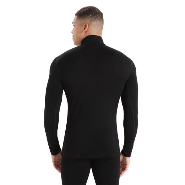 Icebreaker Men's 260 Tech Long Sleeve Half Zip S25 Black - Image 2