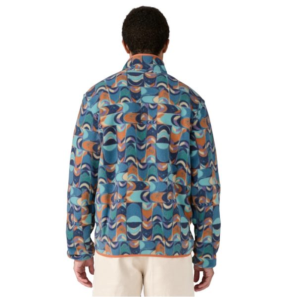Patagonia Men's Lightweight Synchilla Snap-T Pullover Swallowtail Geo: Still Blue - Image 2