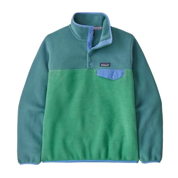 Patagonia Women's Lightweight Synchilla Snap-T Pullover Heartleaf Green