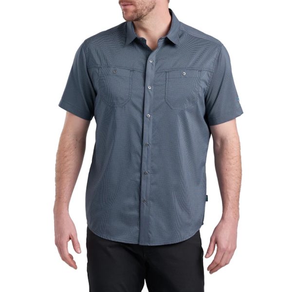 Kuhl Men's Stretch Stealth Short Sleeve Shirt Open Sea