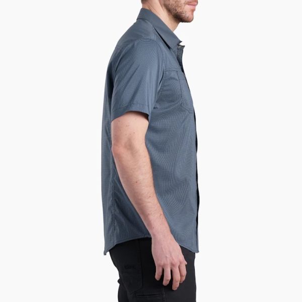 Kuhl Men's Stretch Stealth Short Sleeve Shirt Open Sea - Image 3