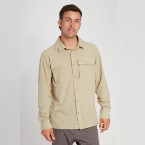 XTM Men's Dunkeld Hike Long-Sleeve Shirt Sand