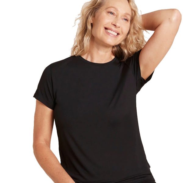 Boody Women's Crew Neck SS T-shirt Black