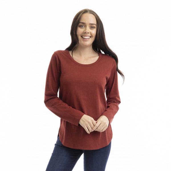Essential Knits Crew Tshirt - Rust