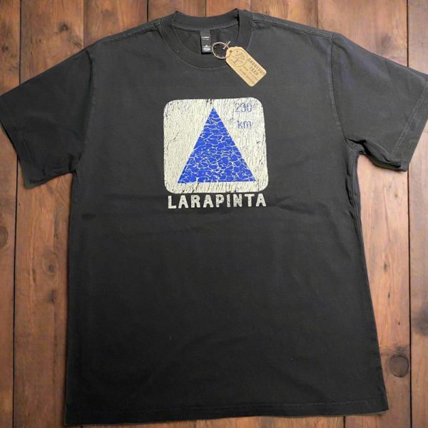 GhostGum Tee Larapinta Trail Marker Faded Black Unisex
