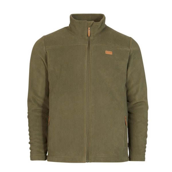 XTM Men's Wanderer II Zip-Up DWR Fleece Jacket Kalamata