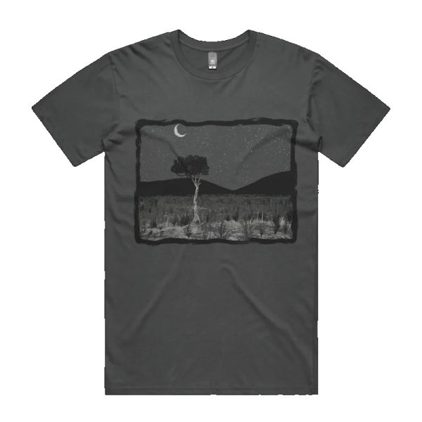 GhostGum Tee Larapinta Gum Tree Charcoal Grey