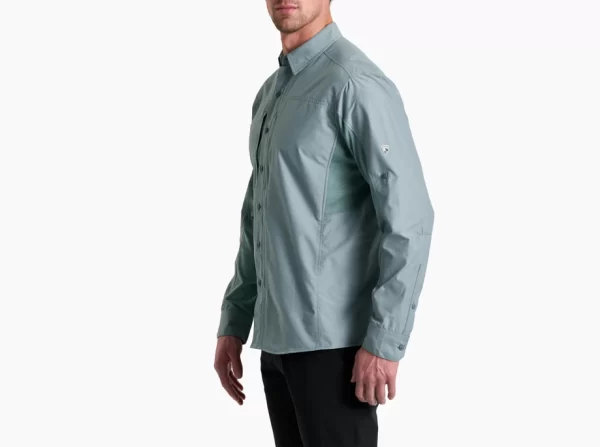 Kuhl Men's Airspeed Long Sleeve Shirt Blue Alloy - Image 3