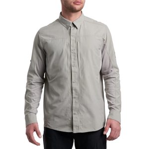 Kuhl Men's Airspeed Long Sleeve Shirt Cloud Gray
