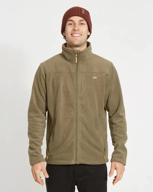 XTM Men's Wanderer II Zip-Up DWR Fleece Jacket Kalamata - Image 2