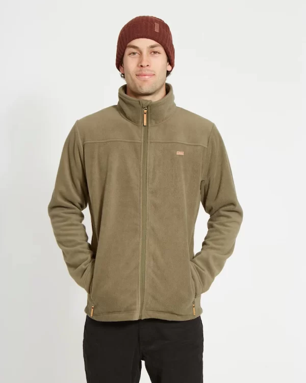 XTM Men's Wanderer II Zip-Up DWR Fleece Jacket Kalamata - Image 4