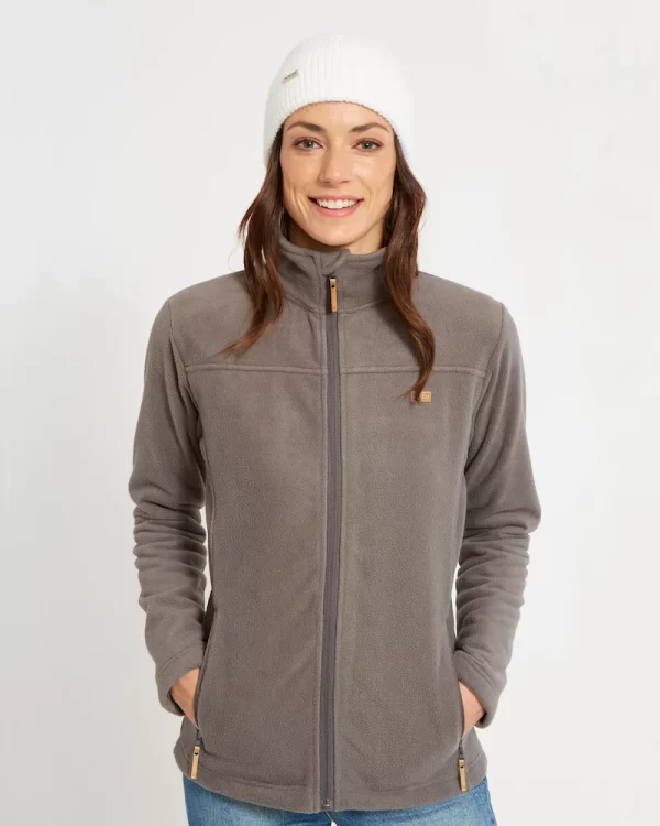 XTM Women's Wanderer II Zip-Up DWR Fleece Jacket Pavement - Image 2