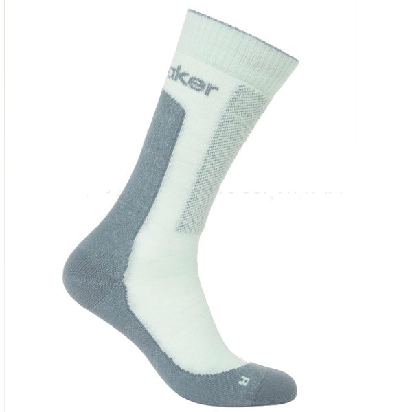 Icebreaker Men's Hike + Medium Crew Socks Mint Blue Ash