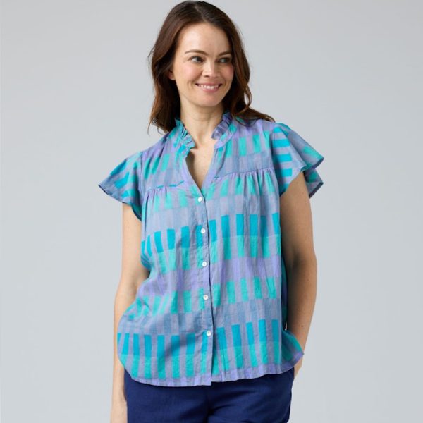 CAKE Jess Top Purple Block