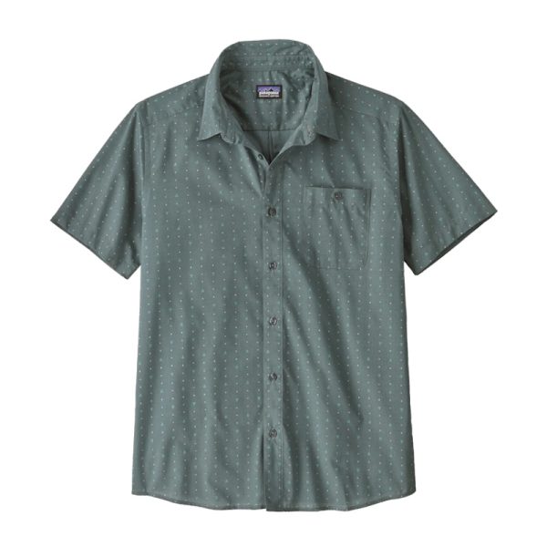 Patagonia Men's Go To Shirt Mountain Flow : Plume Grey