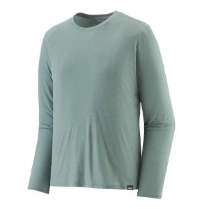 Patagonia Men's Long-Sleeved Capilene Cool Lightweight Shirt Thermal Blue - Light Thermal Blue X-Dye