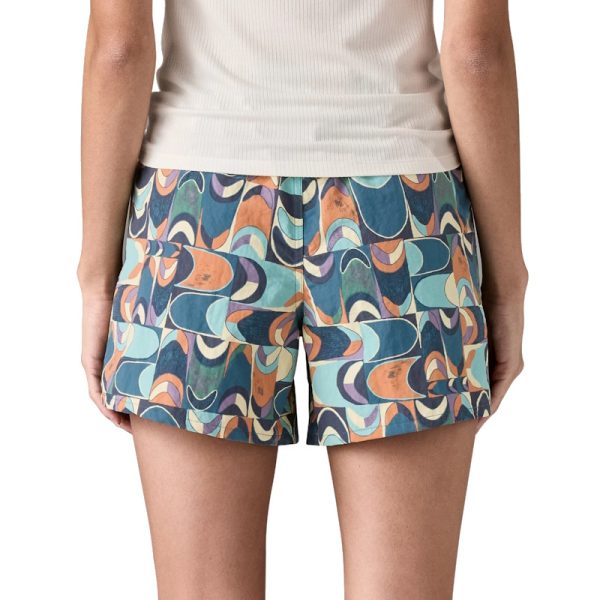 Patagonia Women's Baggies Shorts 5" Swallowtail Geo : Still Blue - Image 2
