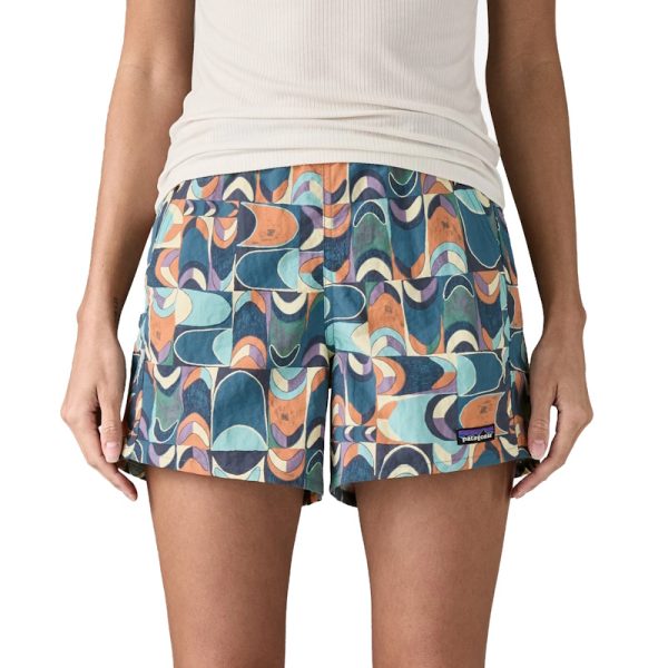 Patagonia Women's Baggies Shorts 5" Swallowtail Geo : Still Blue - Image 3