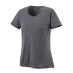 Women's Capilene Cool Lightweight Shirt Smolder Blue - Light Smolder Blue X-Dye