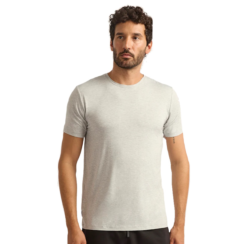 Boody Men's Crew Neck T-Shirt Light Grey Marl