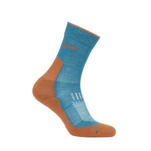 Icebreaker Men's Merino Hike + Light Crew Socks Topaz Trail