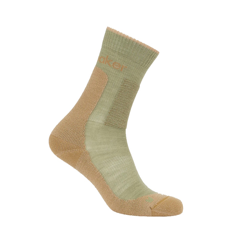Icebreaker Women's Hike + Medium Crew Sock Lichen Sand
