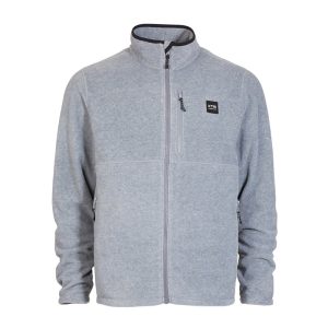 XTM Men's Stanley DWR Recycled Fleece Jacket Light Grey Marle