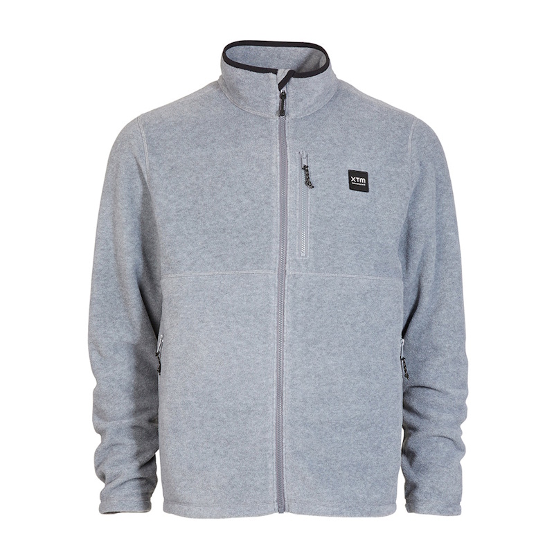 XTM Men's Stanley DWR Recycled Fleece Jacket Light Grey Marle