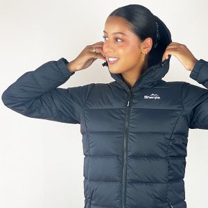 Sherpa Women's Midweight 650+ Hooded Down Jacket Black