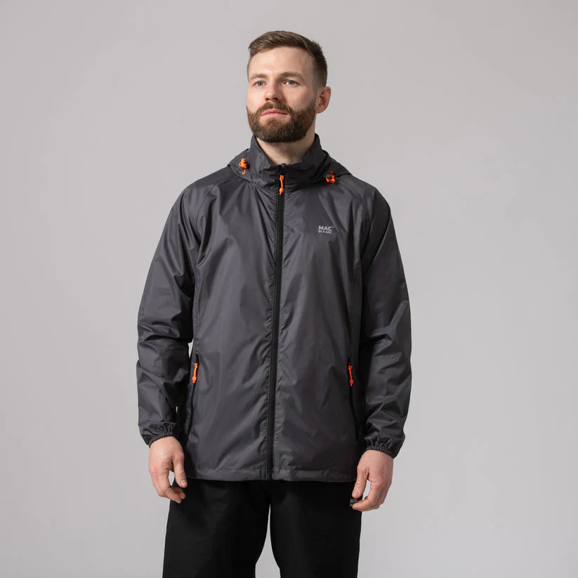 Mac In A Sac Origin II Packable Waterproof Jacket Charcoal - Image 2