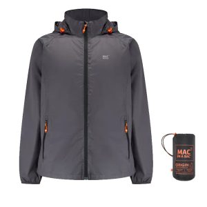 Mac In A Sac Origin II Packable Waterproof Jacket Charcoal