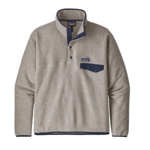 Patagonia Men's Light Weight Synchilla Snap-T Pull Over Oatmeal Heather