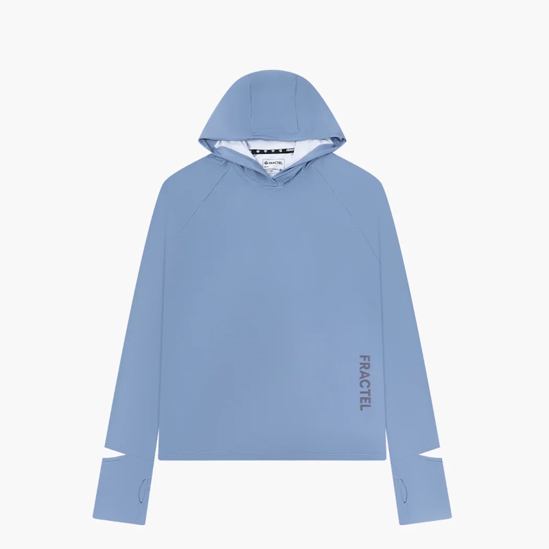 Fractel S-SEABLUE Running UPF 50+ Sun Hoodie